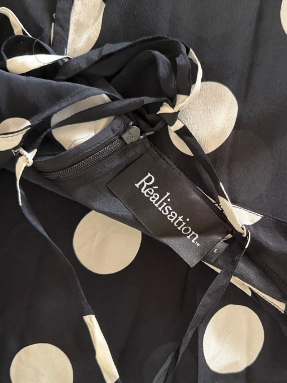 Réalisation Par Polka Dot Silk Halter Dress - Picture 6 of 8